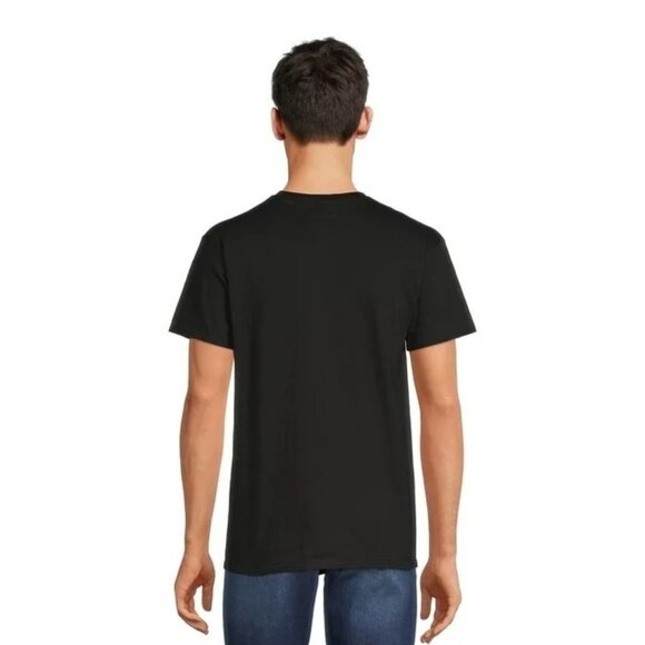 Balance Skull Mens Black Graphic T-Shirt Peace Rose Time Short Sleeve Size 2XL - Picture 4 of 5